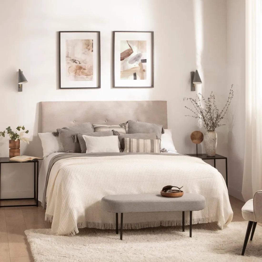 Klast Home Descalzadores Y Baúles Para Pie De Cama|Bancos Para Dormitorio Y Recibidor>Mena Gris