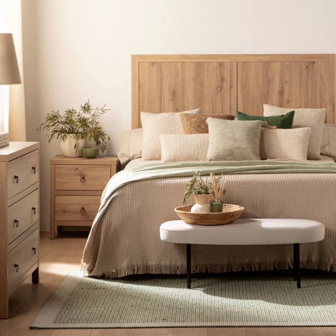 Klast Home Descalzadores Y Baúles Para Pie De Cama|Bancos Para Dormitorio Y Recibidor>Mena Beige