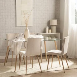 Klast Home Packs 4 Sillas Tapizadas|Sillas De Comedor Y Cocina>Mika Beige