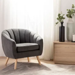 Klast Home Butacas Para Dormitorio|Sillones Y Butacas>Miler Gris oscuro