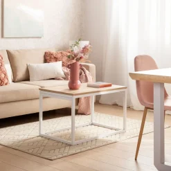 Klast Home Mesas De Centro>Navan Natural/Blanco