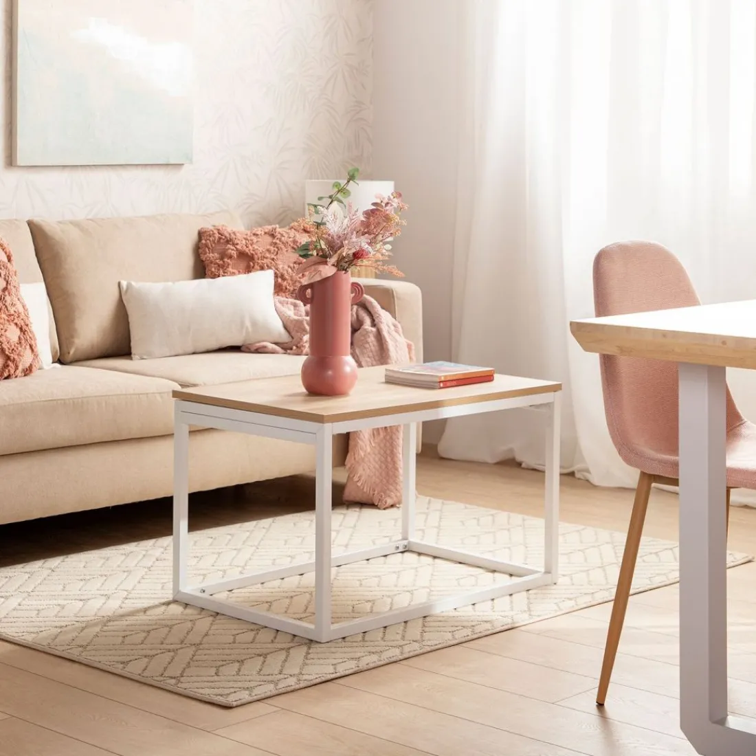 Klast Home Mesas De Centro>Navan Natural/Blanco