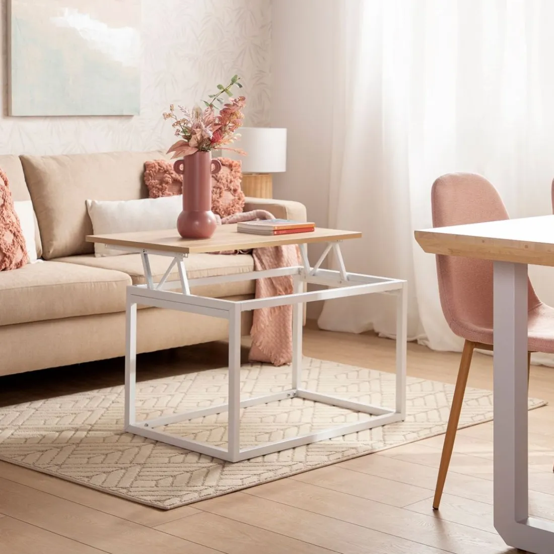 Klast Home Mesas De Centro>Navan Natural/Blanco