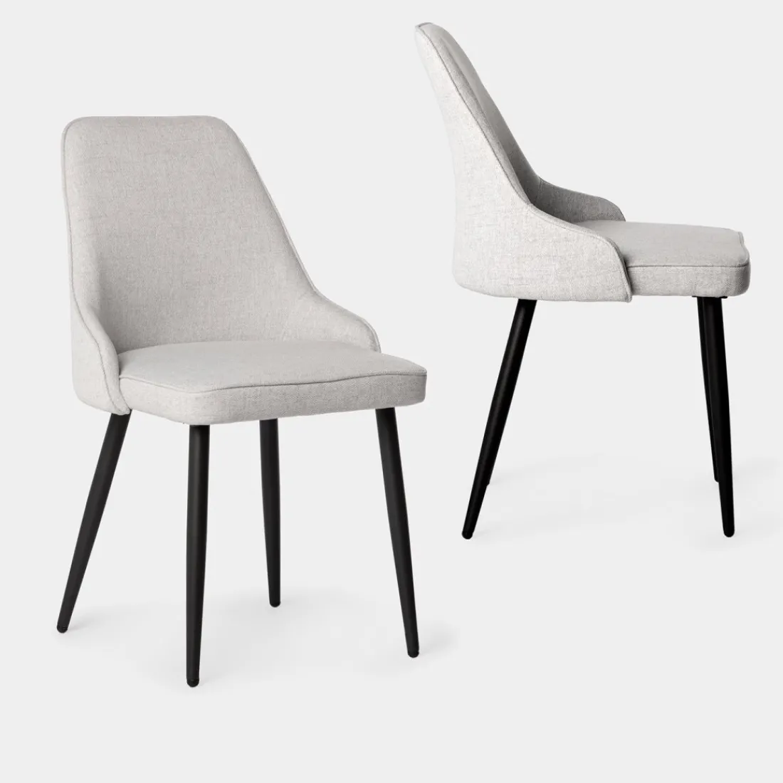 Klast Home Packs 2 Sillas Tapizadas|Sillas De Comedor Y Cocina>Nika Gris