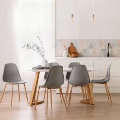 Klast Home Packs 6 Sillas Polipropileno|Sillas De Exterior>Nina Gris