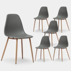 Klast Home Packs 6 Sillas Polipropileno|Sillas De Exterior>Nina Gris