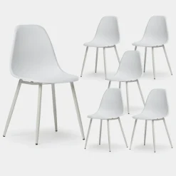 Klast Home Packs 6 Sillas Polipropileno|Sillas De Exterior>Nina Blanco/Blanco/Blanco/Blanco