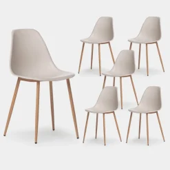 Klast Home Packs 6 Sillas Polipropileno|Sillas De Exterior>Nina Beige