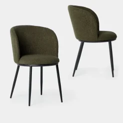 Klast Home Packs 2 Sillas Tapizadas|Sillas De Comedor Y Cocina>Nolan Verde oscuro