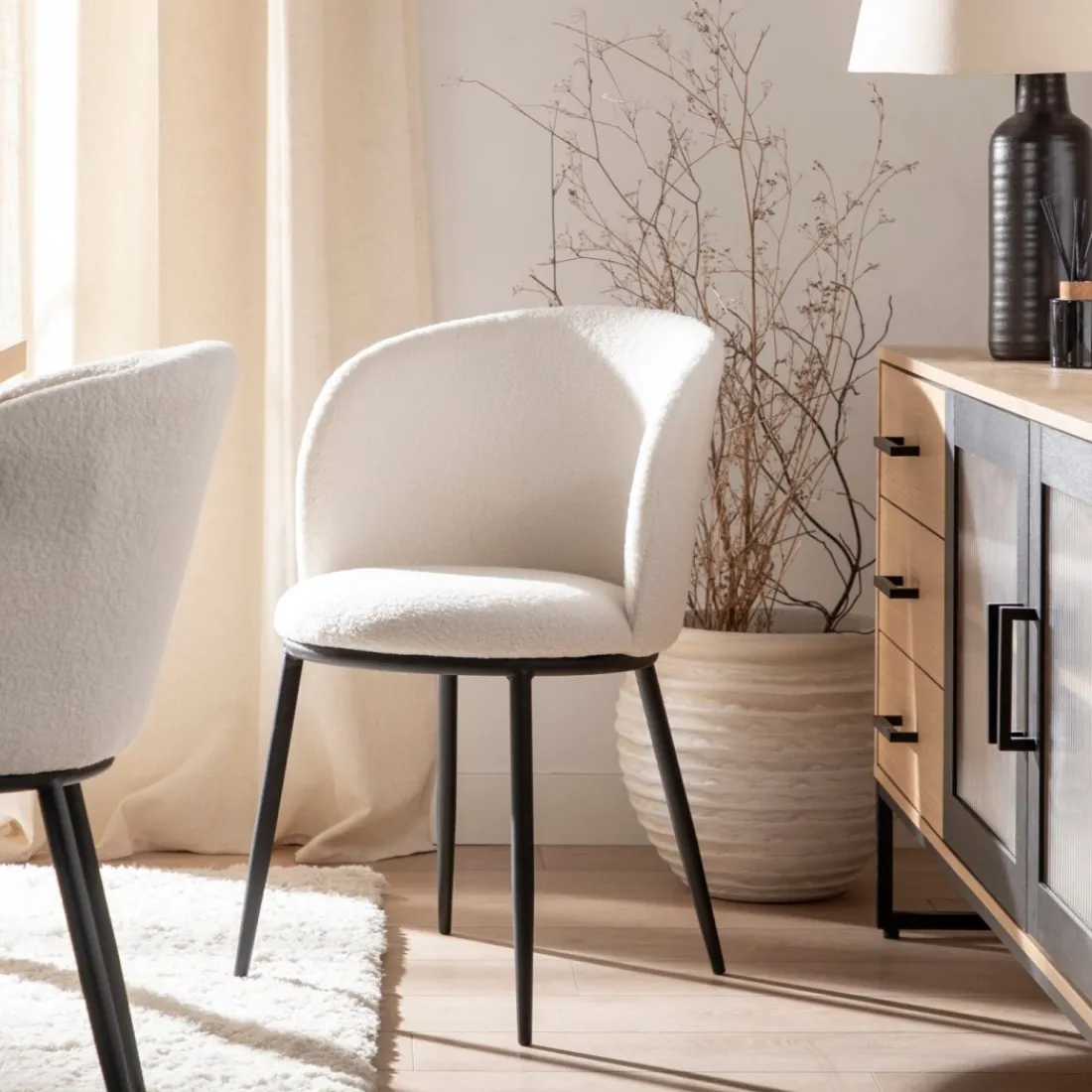 Klast Home Packs 2 Sillas Tapizadas|Sillas De Comedor Y Cocina>Nolan Blanco