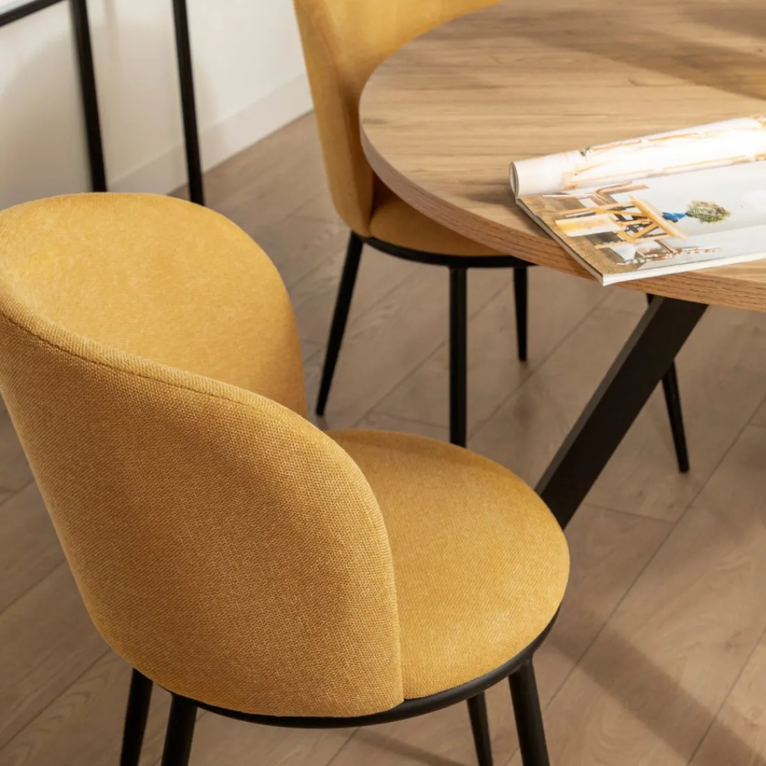 Klast Home Packs 2 Sillas Tapizadas|Sillas De Comedor Y Cocina>Nolan Mostaza