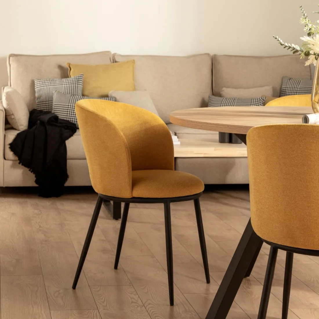 Klast Home Packs 2 Sillas Tapizadas|Sillas De Comedor Y Cocina>Nolan Mostaza