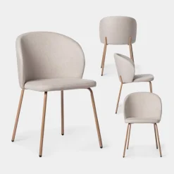 Klast Home Packs 4 Sillas Tapizadas|Sillas De Comedor Y Cocina>Norah Beige