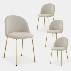 Klast Home Packs 4 Sillas Tapizadas|Sillas De Comedor Y Cocina>Olivia Beige
