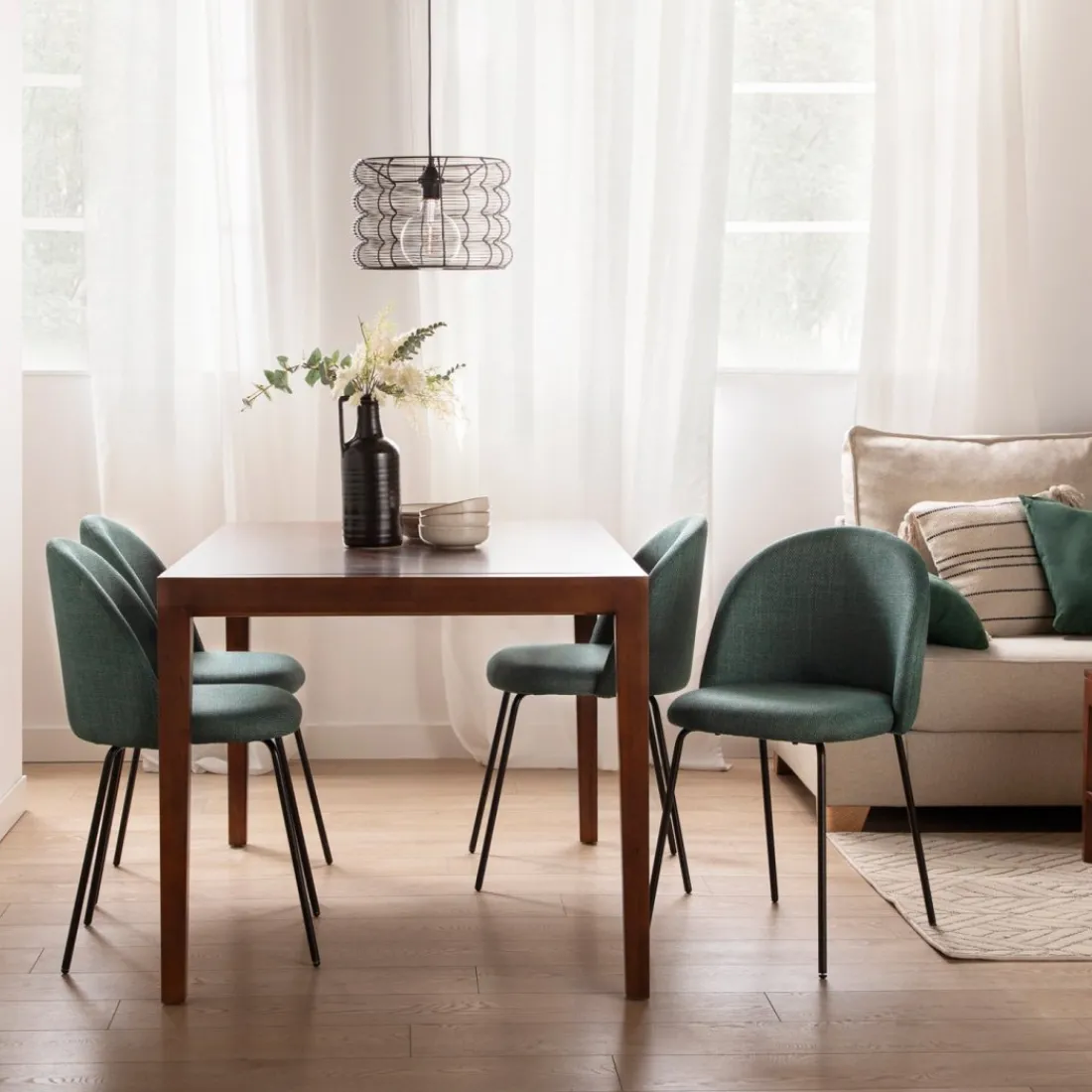 Klast Home Sillas De Escritorio|Sillas De Comedor Y Cocina>Olivia Verde oscuro