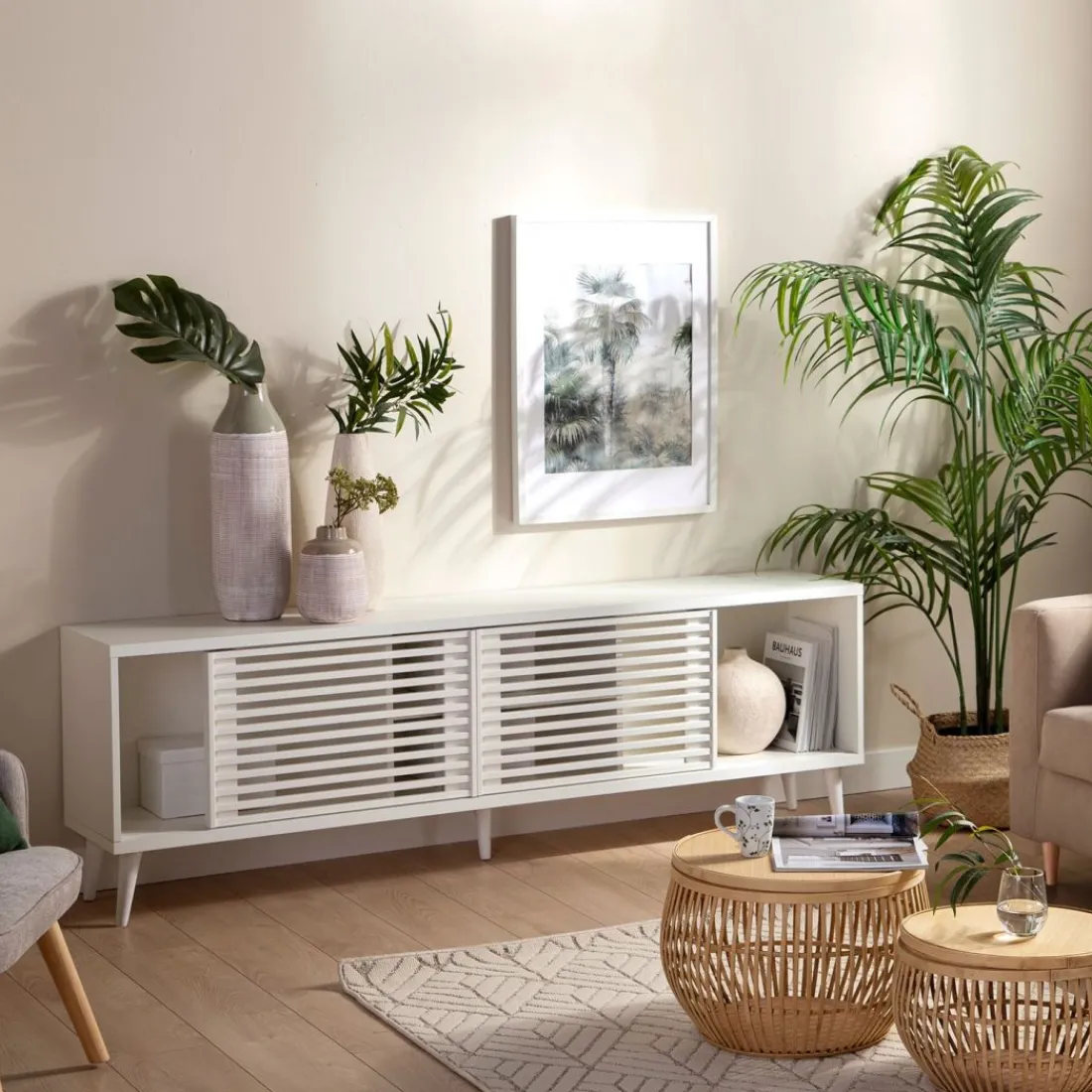 Klast Home Muebles Tv>Palm Blanco