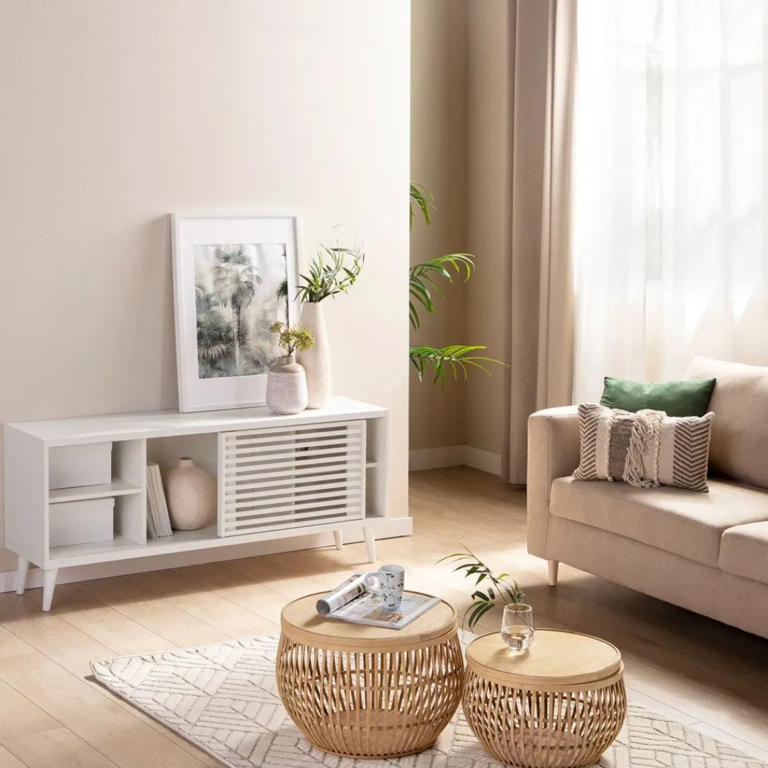 Klast Home Muebles Tv>Palm Blanco