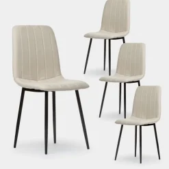 Klast Home Packs 4 Sillas Tapizadas|Sillas De Comedor Y Cocina>Robbie Beige