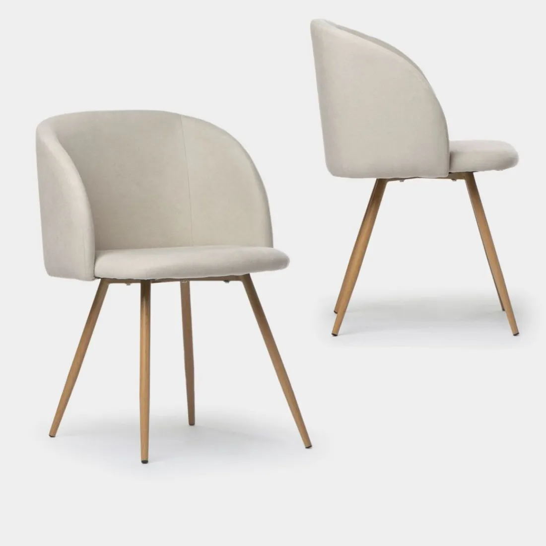 Klast Home Packs 2 Sillas Tapizadas|Sillas De Comedor Y Cocina>Scot Beige
