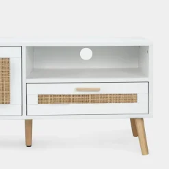 Klast Home Ratán|Muebles Tv>Tahiti Blanco
