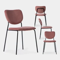 Klast Home Packs 4 Sillas Tapizadas|Sillas De Comedor Y Cocina>Taylor Rosa