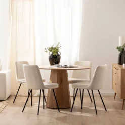 Klast Home Packs 4 Sillas Tapizadas|Sillas De Comedor Y Cocina><noscript><img width=