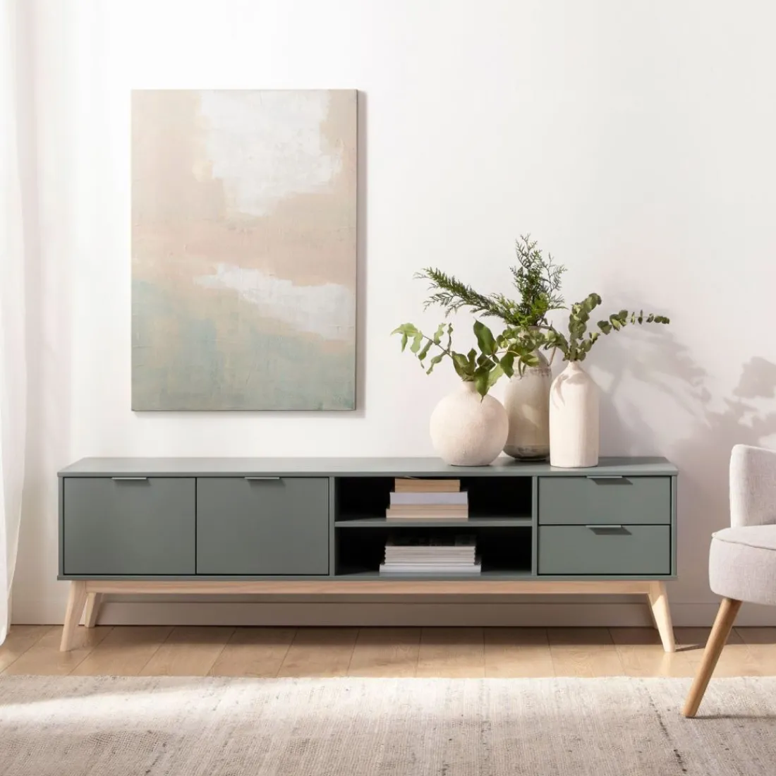 Klast Home Muebles Tv>Troy Verde antracita